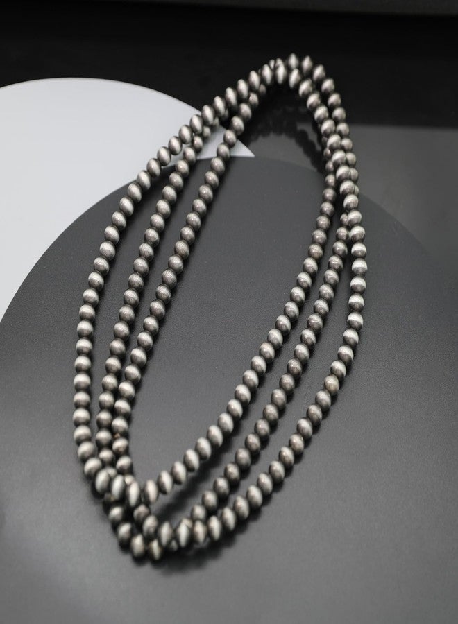 CIOOU Created Navajo Pearl Necklace for Women Multi Strand Turquoise Choker Western Jewelry Boho Chic Turquoise Beaded Necklaces - Image 4